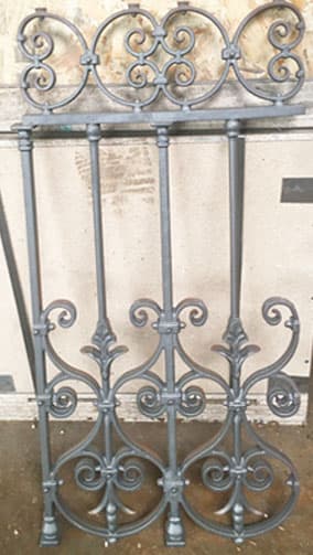 Balustrade, udsmykket gelænder i støbejern - Thumbnail 3