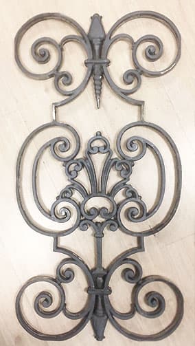 Balustrade, udsmykket gelænder i støbejern - Thumbnail 2