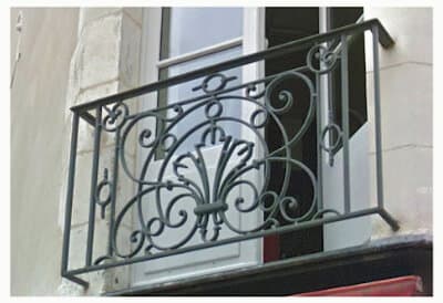 Balustrade, udsmykket gelænder i støbejern - Thumbnail 3