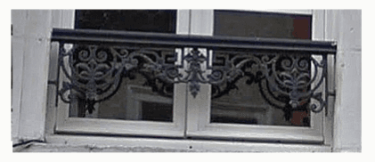 Vindues støttejern i støbejern — ref FT - Thumbnail 2