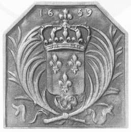 Ecu fleurdelisé med palmer