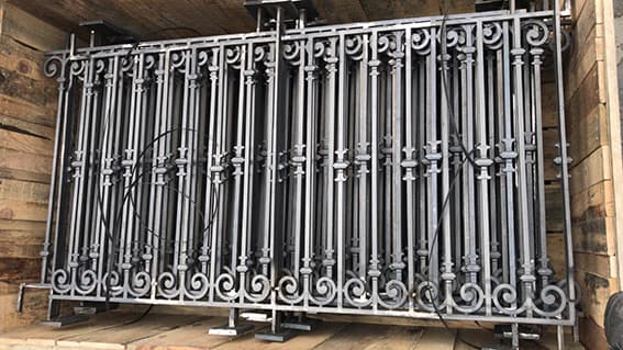 Balustrade, udsmykket gelænder i støbejern