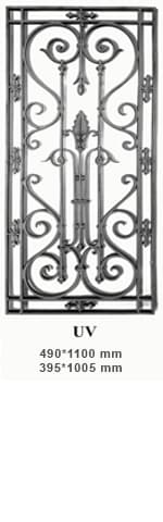 Dørgitter støbejern — Reference UV