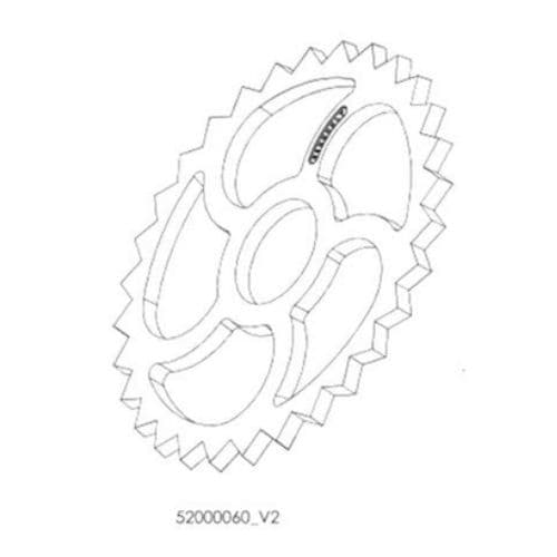 Croskill rulle tand Ø 520 - 52000060_V2